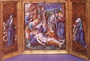 unknow artist Limoges enamel triptych oil painting reproduction